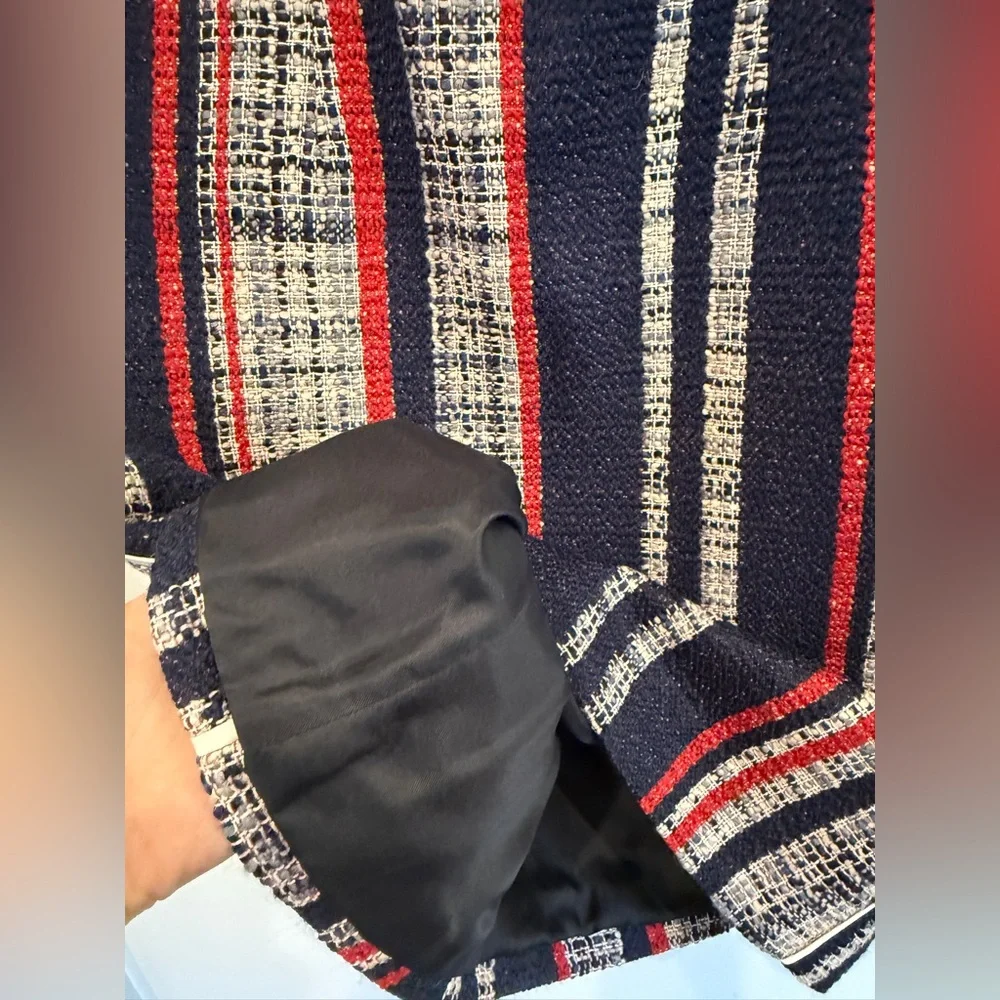 Prada Cotton Wool Tweed Skirt, Size 40 (US 4) - Picture 5 of 8